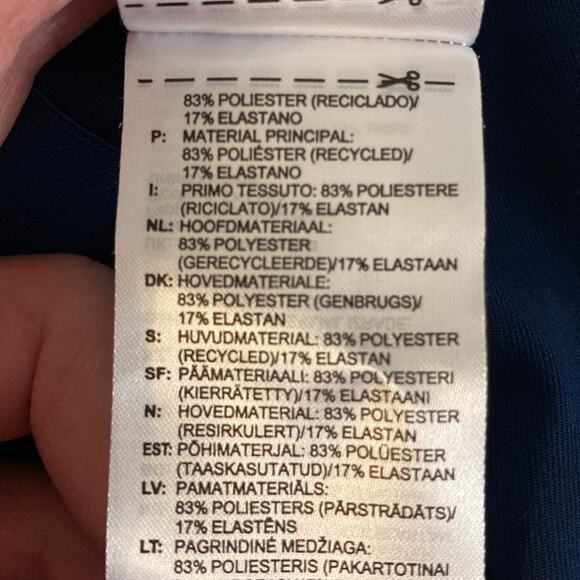 Adidas Alphaskin Sport 3/4 Tights Navy Size M - Picture 5 of 6